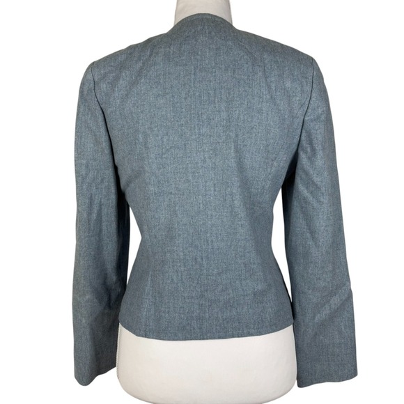 Vintage Pendleton 2pc Wool Pant Blazer Suit Womens 4 Petite Light Blue USA - Picture 2 of 14